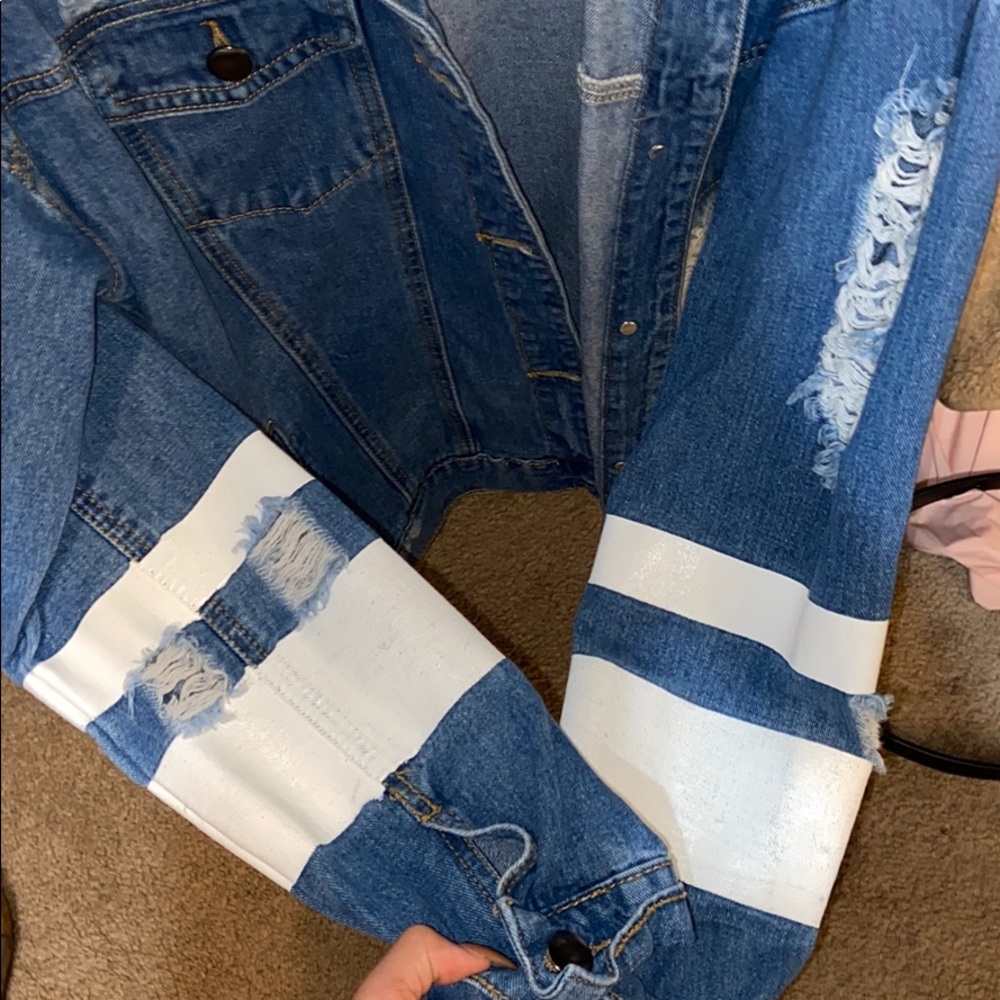 Distressed Jean Jacket - Picture 2 of 5